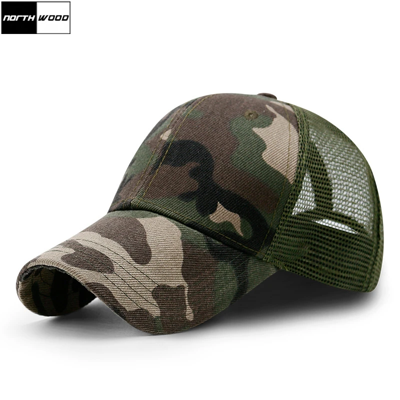 [NORTHWOOD] 2018 камуфляжная Летняя мужская бейсболка s Snapback сетчатая Кепка кепка