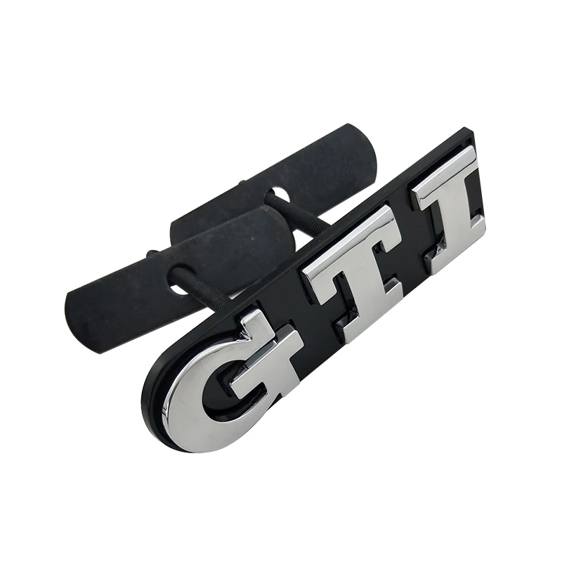 3D металла GTI Chrome передняя решетка автомобиля EmblemCar головы Гриль Знак Стикеры для