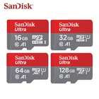SanDisk карта памяти micro sd, класс 10, 128 ГБ, 64 ГБ, 32 ГБ, 16 ГБ, 100