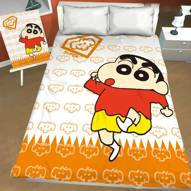 10 1 шт. простыня Crayon Shin-chan аниме простыня с печатным рисунком украшение для детской спальни простыни, постельное белье(без наволочки - Цвет: 10