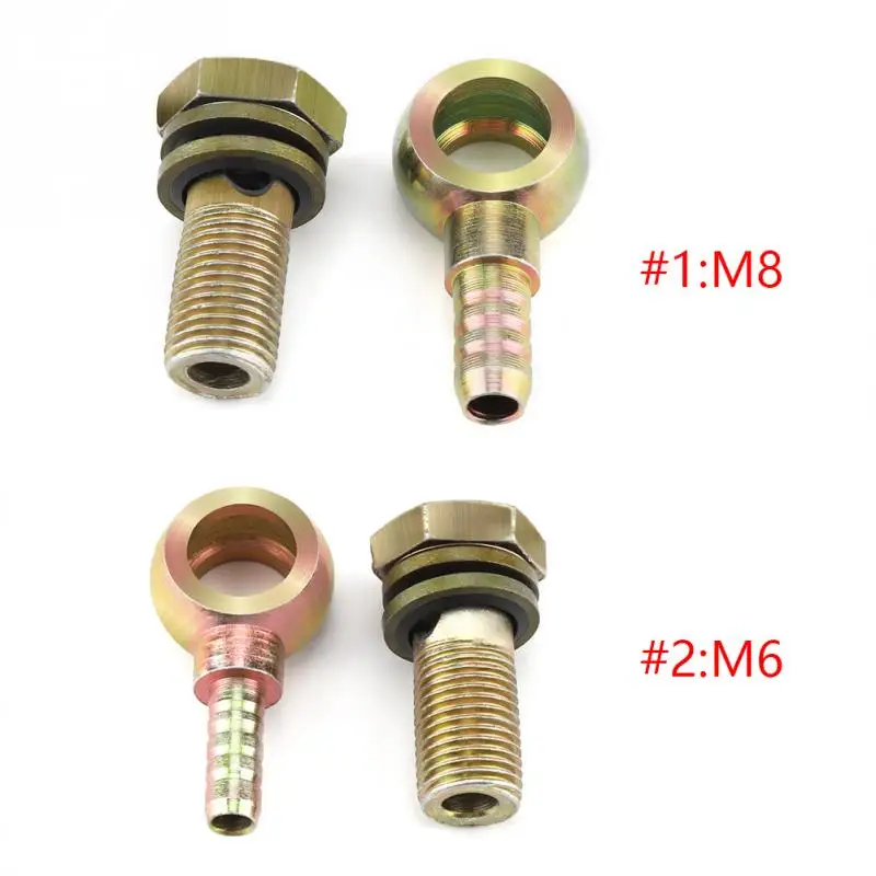 1 пара из M12 1,25 мм мотоцикл ремонт маслоохладитель фитинги Plug M6 M8 шаровой головкой адаптер мотоцикл стиль
