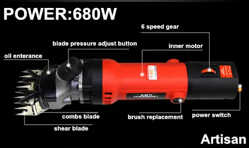 

Professional Sheep Clipper Kit Wool Shearing Tool