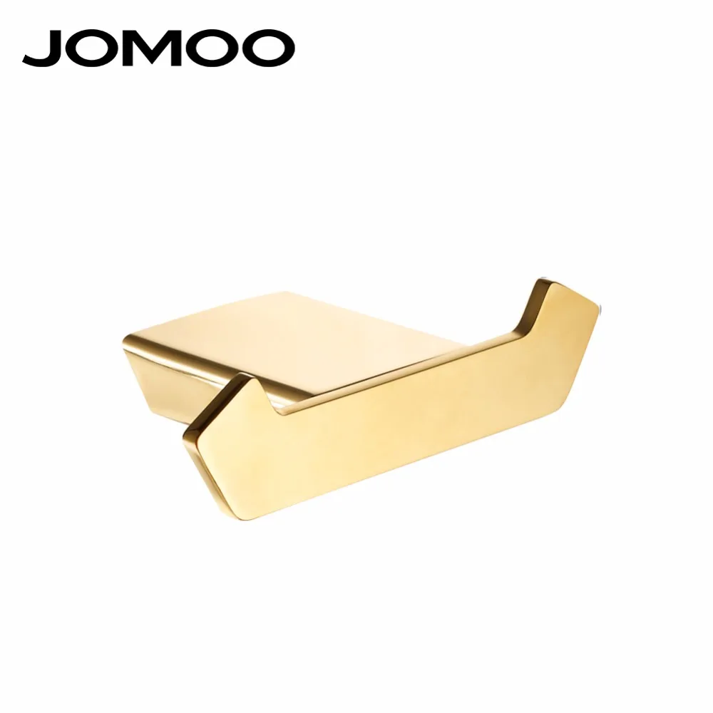 JOMOO крючик для ванной 2 крюка золотой цвет крючок для полотенца и одежды настенный крюк ванные аксессуары для ванной