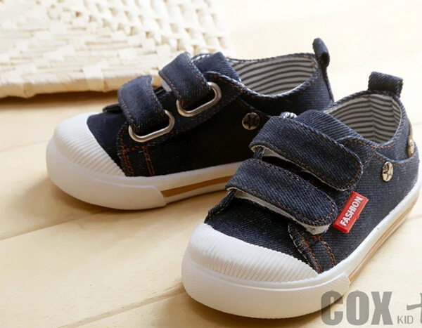 Дешевый модный Холст Стильные детские кроссовки для мальчиков и девочек