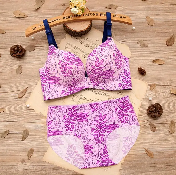 Комплект женского Бесшовного нижнего белья с чашкой пуш-ап 3/4 | Женская одежда