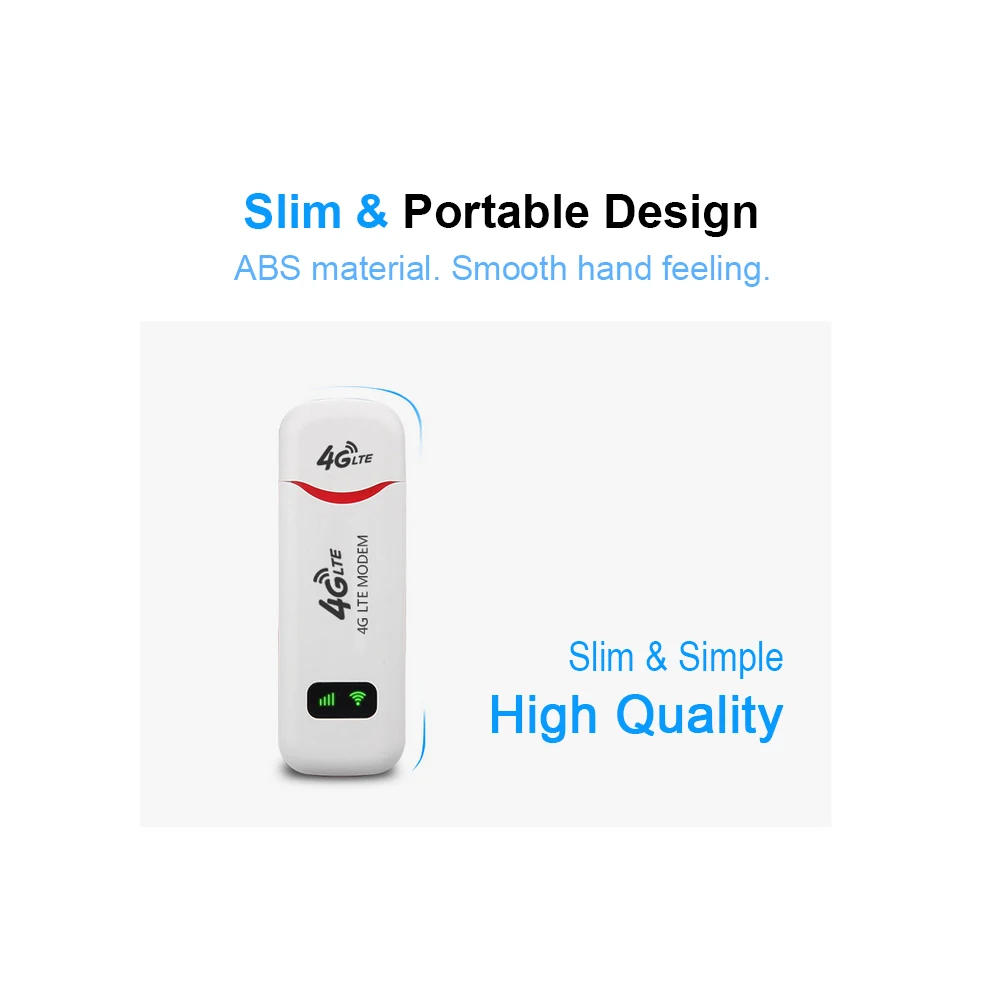 4G Portable Mini Wifi Router Usb Modem 100Mbps LTE FDD With SIM Card Slot 4G Portable Mini Wifi Router
