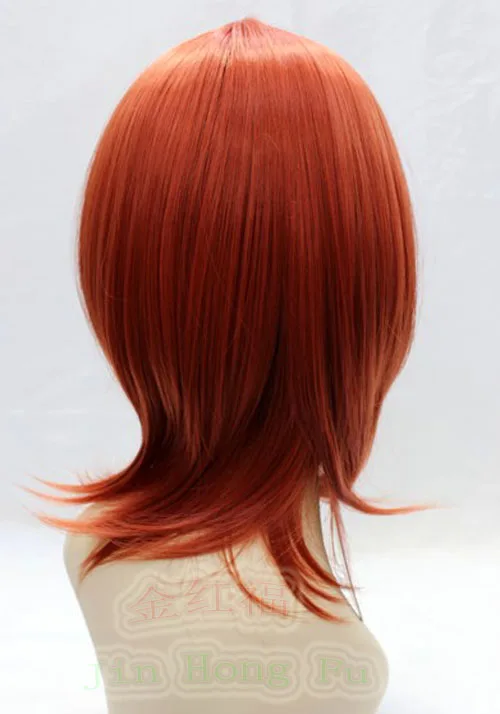 Бесплатная доставка Жаропрочных Cosplay партии ****** ФЕЯ Короткие Оранжевый Прямой