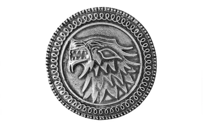 Игра в броши престолы дом Tstark Wolf винтажные значки ювелирные изделия Аксессуары для косплея реквизит Рождественский подарок для фанатов
