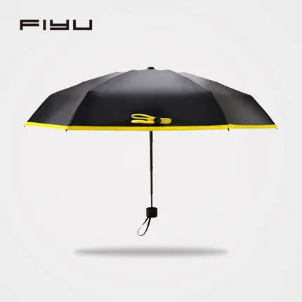 5 складных мини зонтов от солнца карамельного цвета Карманный Зонтик для женщин