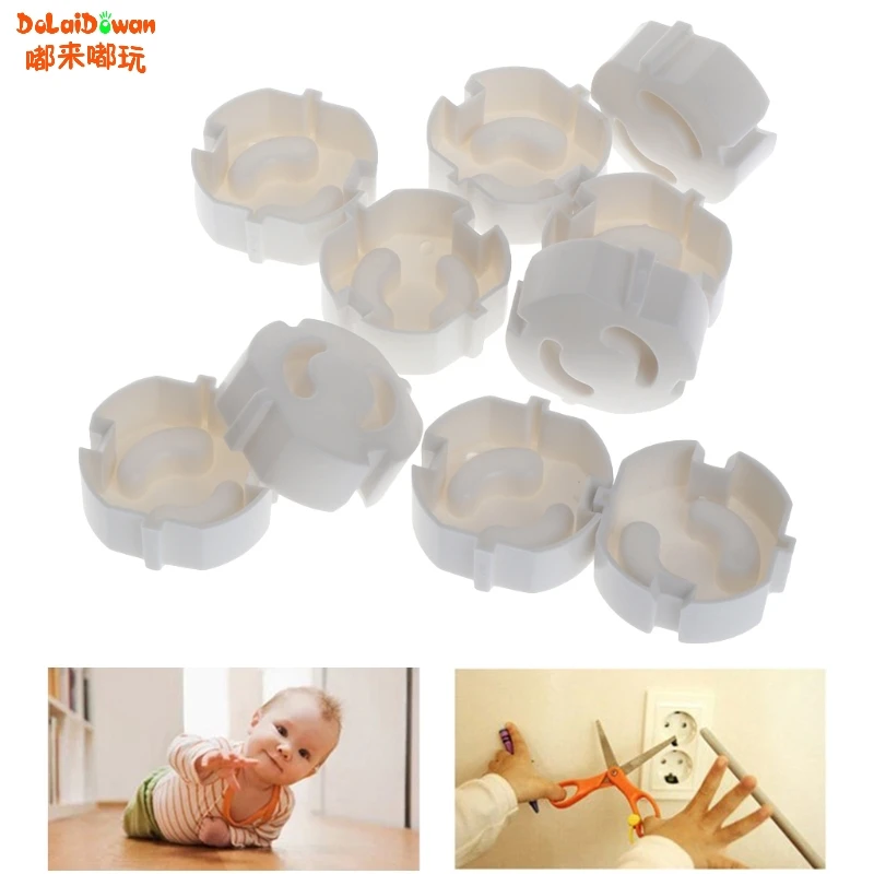 

French Standard Baby Safety Plug Socket Electrical Outlet Baby Safety Protective Cover Safety Against Electric Shock 10Pcs/Lot