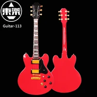 wooden handcrafted miniature guitar model guitar 133 guitar display with case and stand not actual guitar for display only