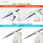 Лучший Пинцет Возняк из титанового сплава, нержавеющая сталь, мощный зажим для отпечатков пальцев, точный кислотно-быстродействующий, антикоррозийный