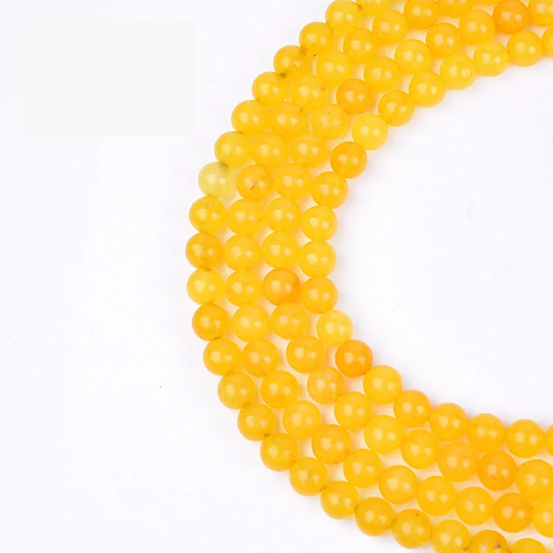 YELLOW 4 мм 6 мм 8 мм 10 мм 12 мм DIY бусы из природного камня Лава камень тигровый глаз бирюза натуральный камень Бусины Амазонит арбуз свободные бусины - Цвет: YELLOW