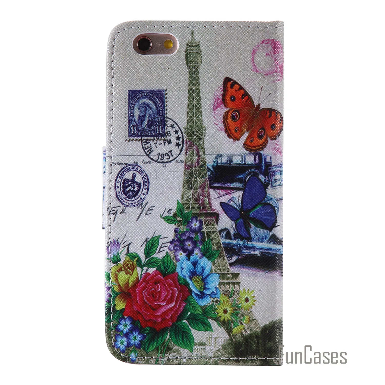 Funda PU Leather Flip Cell Mobile Phone Case For iPhone 6S / 6 Stand Wallet Card Slots Cover Cas aifon Capa | Мобильные телефоны и