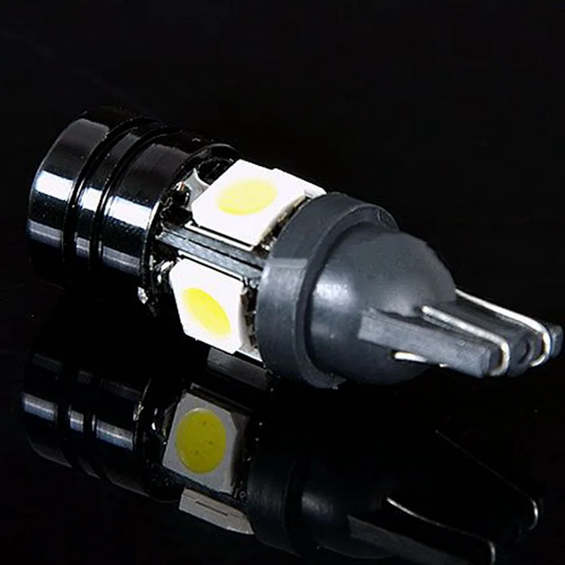 2Pcs/PackT10 Car LED Auto Lamp 5W-12V Light Bulbs With Bifocal Lens White | Автомобили и мотоциклы