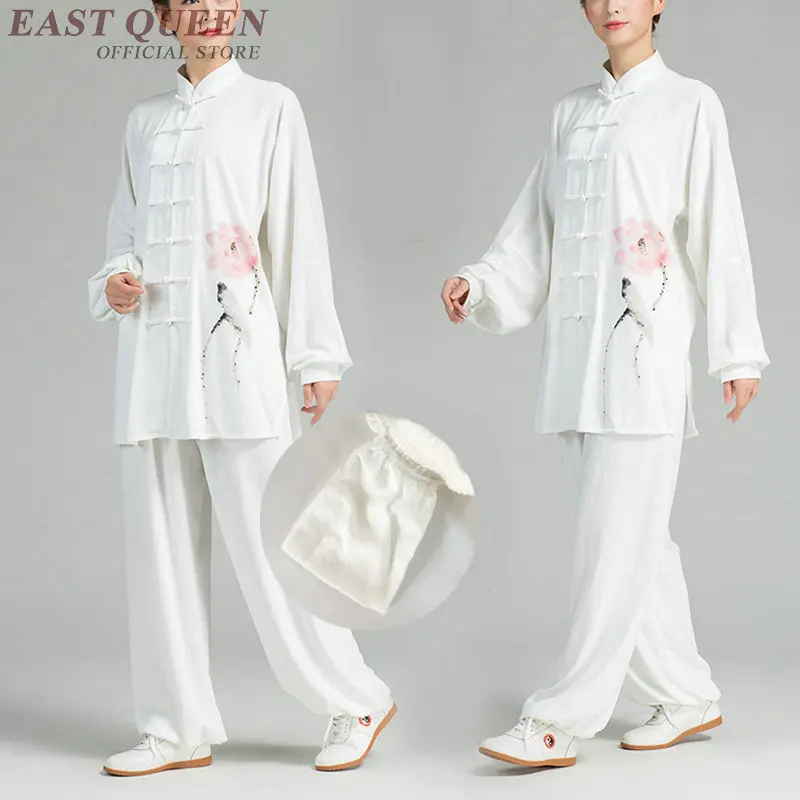Одежда Тай Чи Униформа Женский костюм женская одежда в китайском стиле белые