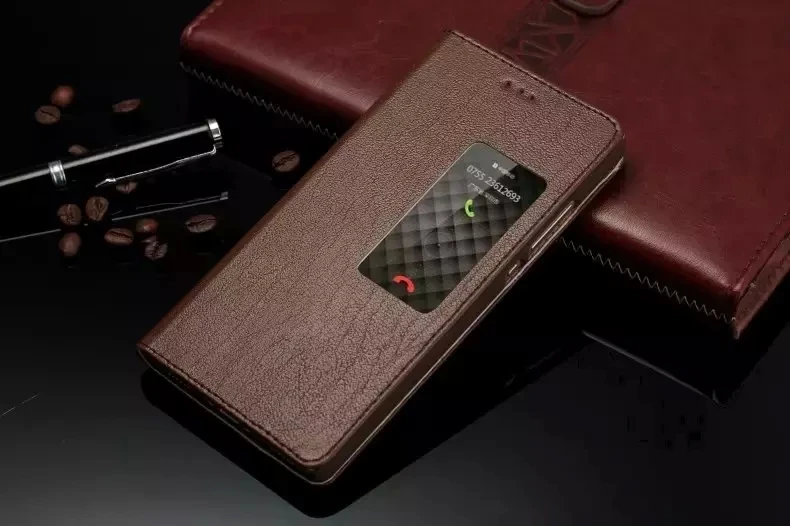 Оригинальный чехол для мобильного телефона huawei P8 кожаный флип-чехол с умным