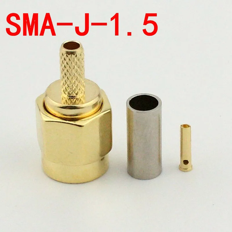 Высококачественный РЧ коаксиальный разъем RP SMA J 1.5 обжимной тип внутренний винт