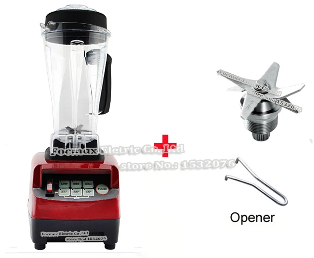 RED Blades tool EU/UK/US/AU штекер 3HP 2200 Вт BPA бесплатно 2л цифровой автоматический высокоскоростной Электрический блендер миксер кухонный комбайн соковыжималка для фруктов - Цвет: RED Blades tool