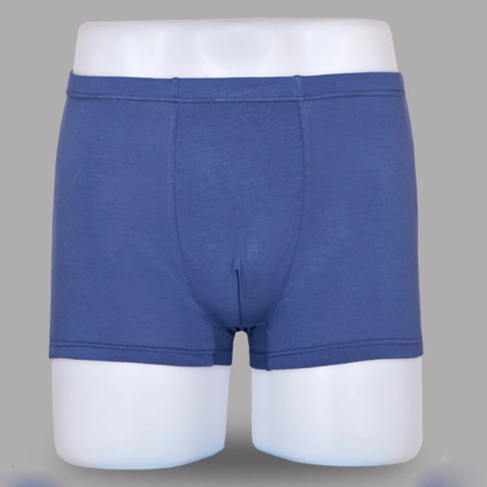 Soft breathable boxers bamboo fiber men underwear U convex corner boxer Big Size XL to 5XL | Мужская одежда