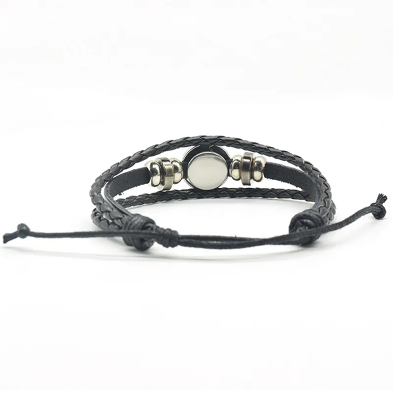 World Map Earth Seven Oceania Retro Glass Bracelet Classical Precision Globes Snaps Men's Bracelets DIY Photo Customization | Украшения