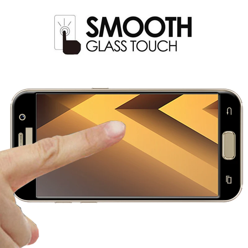 Закаленное стекло с полным покрытием для Samsung Galaxy A7 2017 Защитная пленка экрана