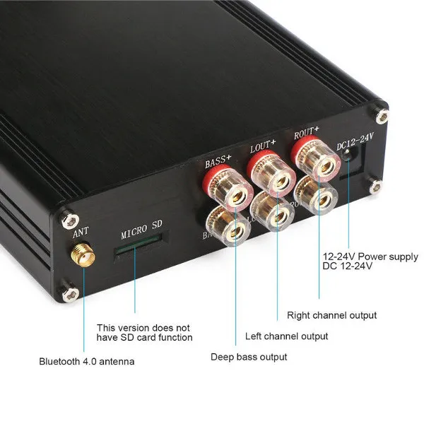 LEORYMini bluetooth CSR цифровой стерео Hifi аудио усилитель плата TDA7498E DC 12 24 в 160 Вт * 2 с