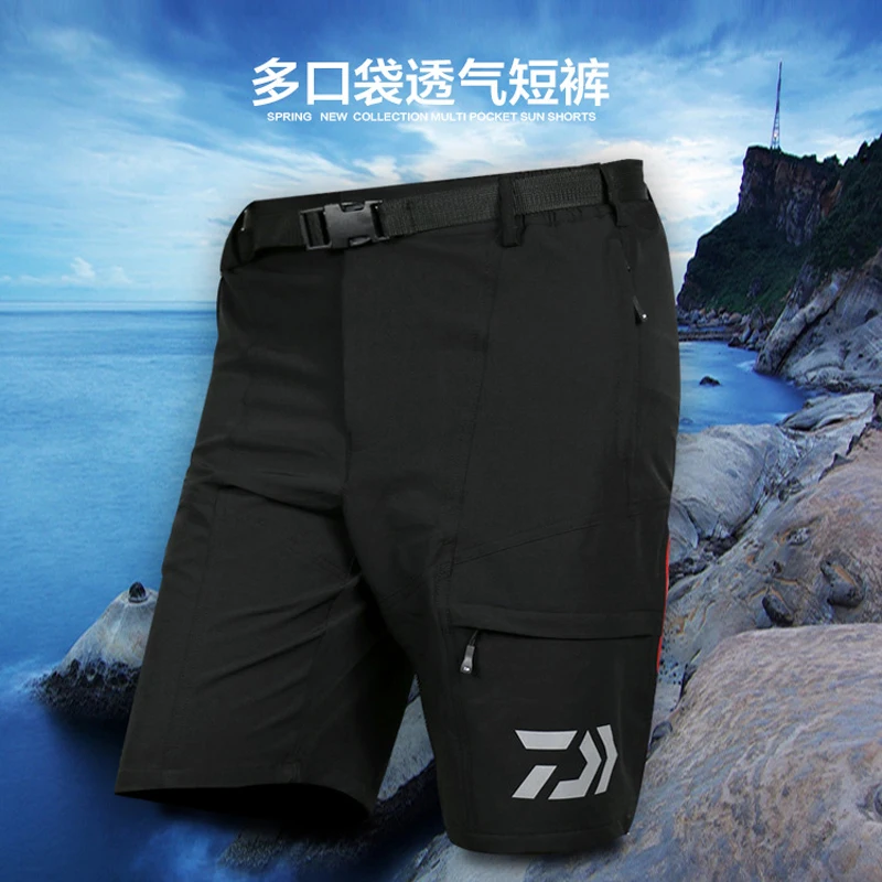 Мужские летние шорты для рыбалки daiwa быстросохнущая одежда занятий спортом на