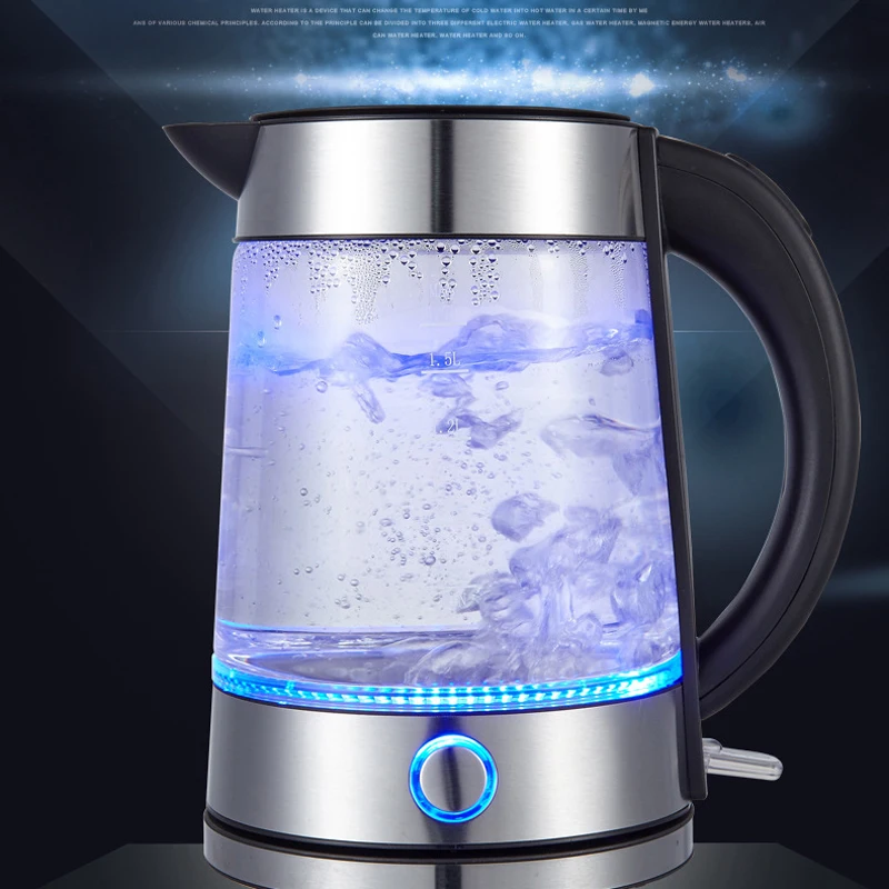 220 В электрический стеклянный чайник с контролем температуры маленький
