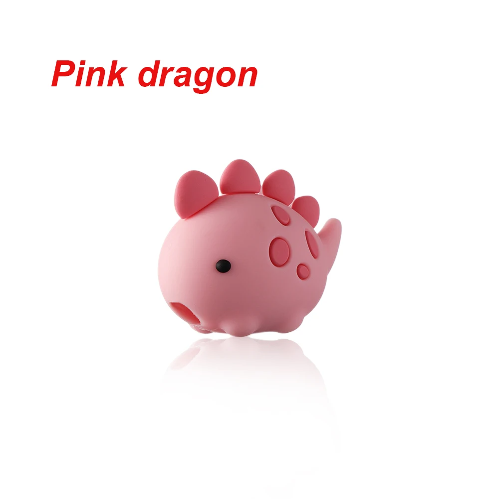 Кабель Bite Cute Fish Cable протектор для iPhone USB Cable Organizer Chompers зарядное устройство провод держатель для iPhone кабель - Цвет: Pink dragon