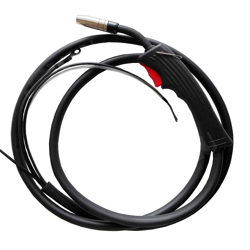 

QTB-100AF NV-100E-2.5 Air Cooled Gun Push Mig Welding Torch With Euro Gun Neck 2.5meters