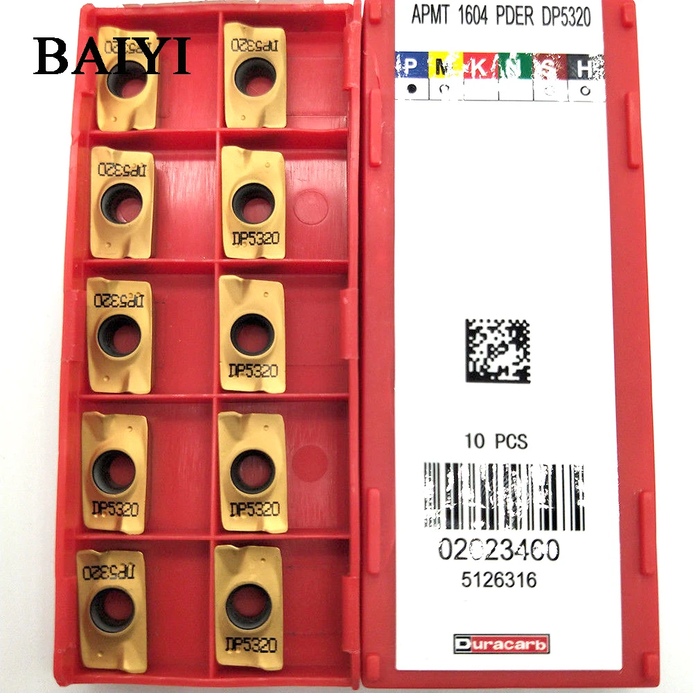 10 шт. APMT1604PDER DP5320 карбидная вставка с ЧПУ Токарный инструмент токарный станок