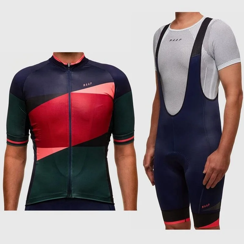 16 MTB camisa de ciclismo Team MAAP, летние комплекты из Джерси с коротким рукавом для велоспорта и гоночных велосипедных шорт, Мужская одежда для велоспорта, костюм - Цвет: 16