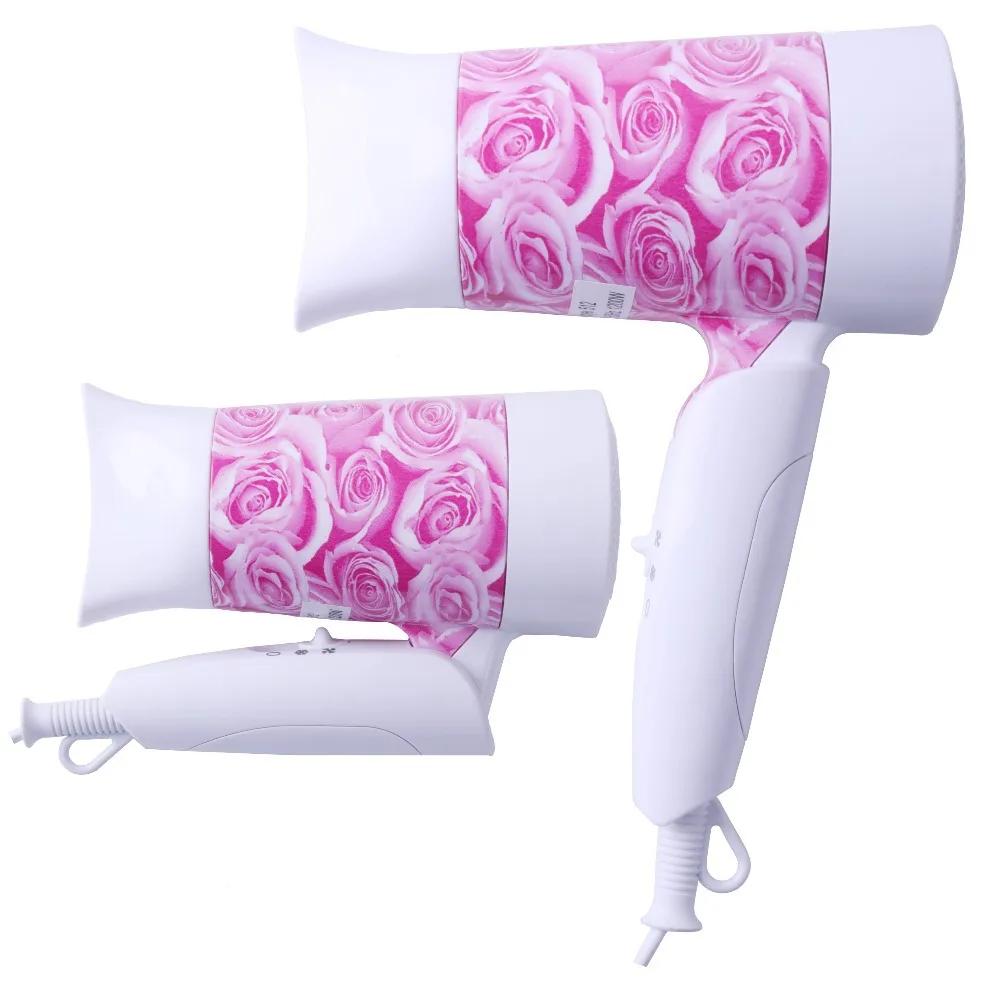 Новый 2016 Европейской Моды Печати 1200 Вт Путешествия Бытовой Электрический Фен С