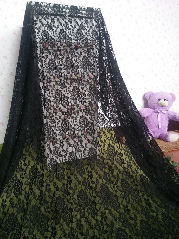Тюлевая кружевная ткань сделай сам белая черная маленькая Цветочная вышивка