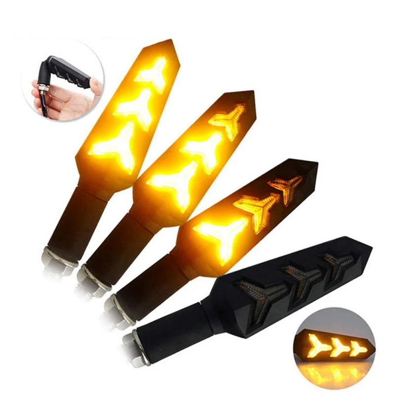 2 шт. Светодиодные поворотники для мотоцикла с реле| |