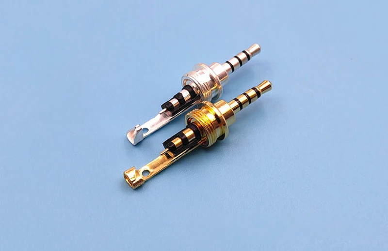 10 pcs Carbon fiber straight 3.5mm balanced stereo diy earphone jack plug 6.0 hole | Электроника
