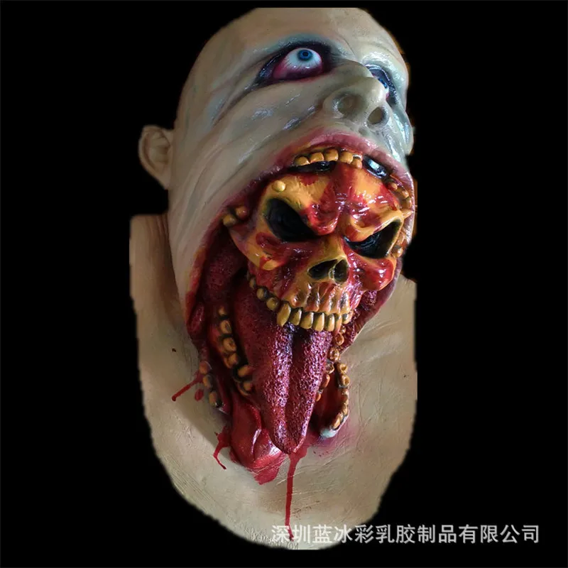 Топ класс реалистичный страшный Монстр скелет костюм Зомби Маска Alien Freddy Kluge Gollum