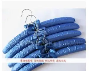 12 royal blue Новая атласная мягкая вешалка, шелковая обернутая вешалка для одежды, подвесной серебряный крючок, губчатые вешалки для витрины магазина одежды, вешалки - Цвет: 12 royal blue