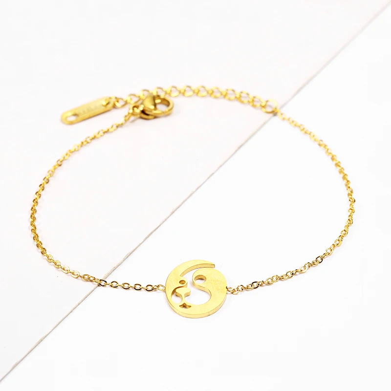 SHE WEIER charm chain link bracelets bangles friendship braclet hand braslet female femme girl dog gold | Украшения и аксессуары