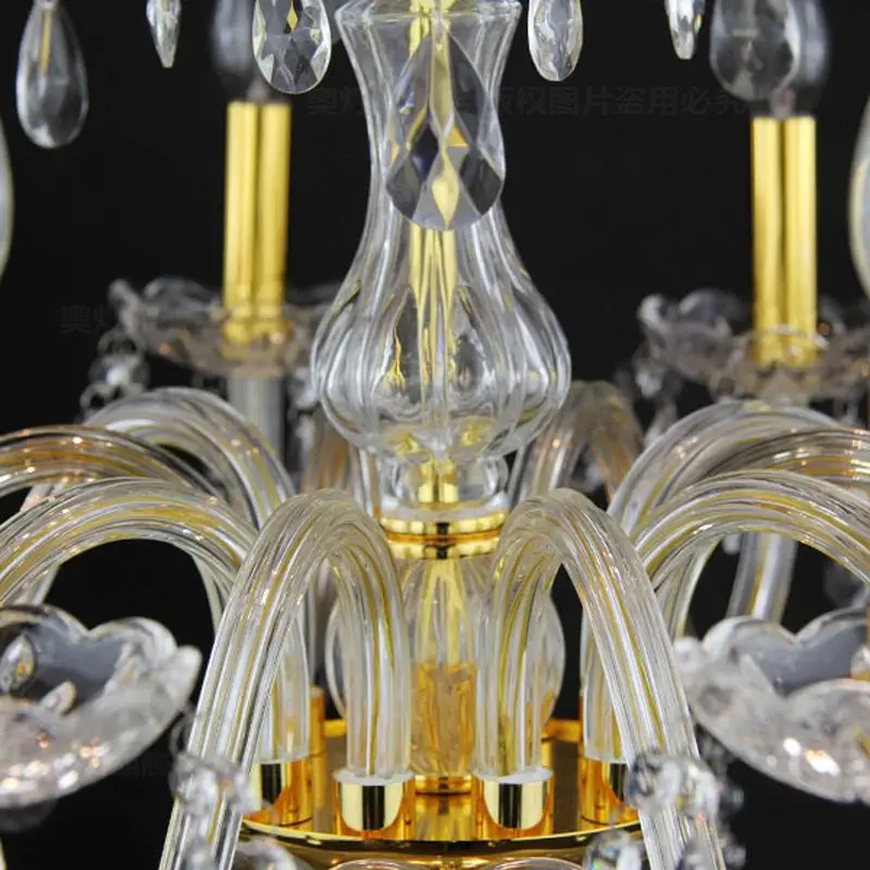 Современная люстра освещение для гостиной отеля большая двухслойная K9
