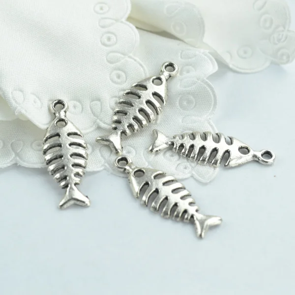 Подвески в виде рыбок металлические подвески ручной работы винтажные тибетские