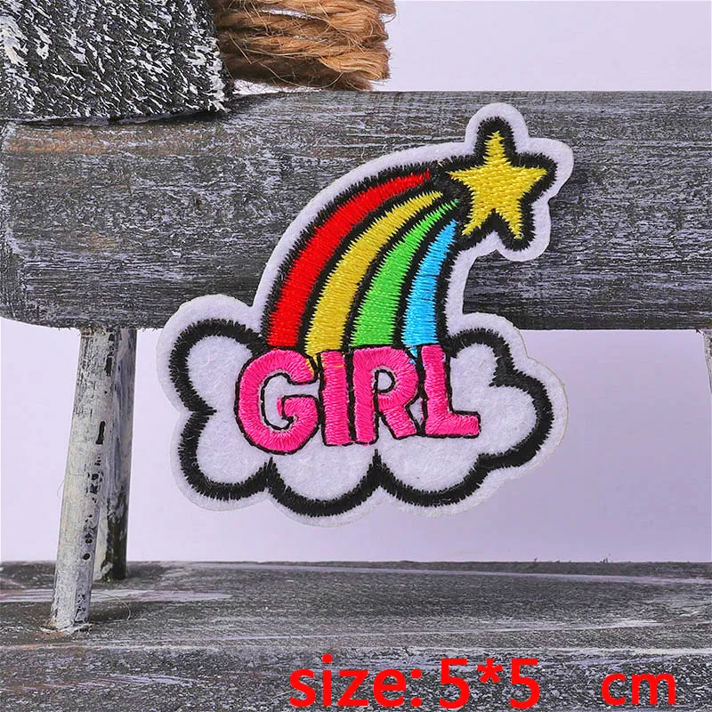1 шт. цветная шляпа для девочек железная вышитая нашивка ткани мультяшный значок