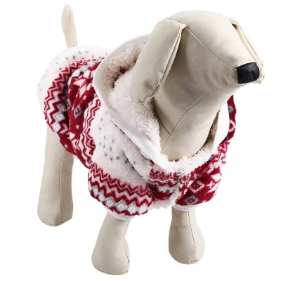 Новинка сезон осень зима в виде снежинок мягкий флисовый для Собаки Одежда