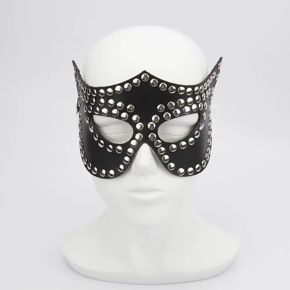 Фетиш королева бондаж маска украшенная стразами женская на лицо для Хэллоуина