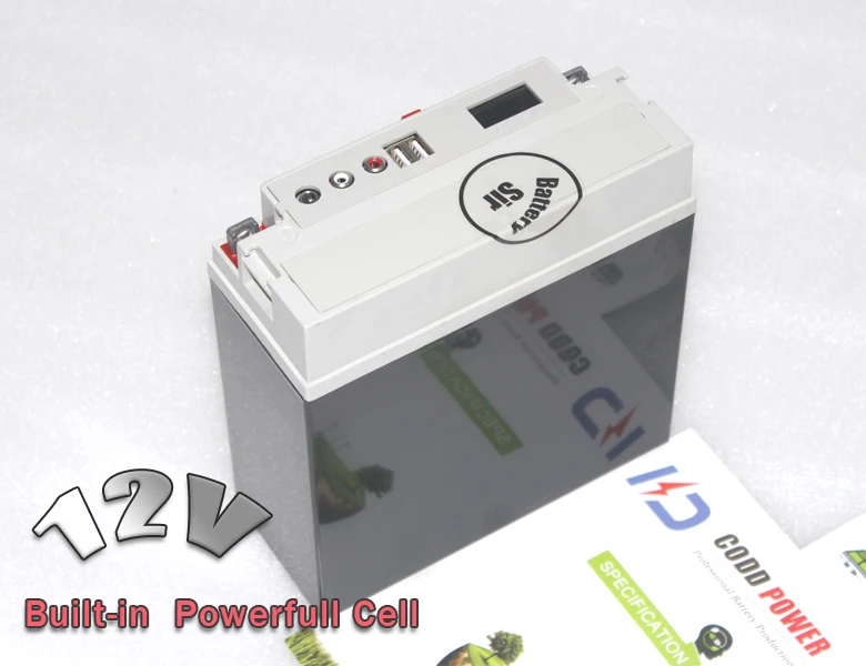 12V литий ионный Солнечный стартер для мотоцикла 60AH аккумулятор