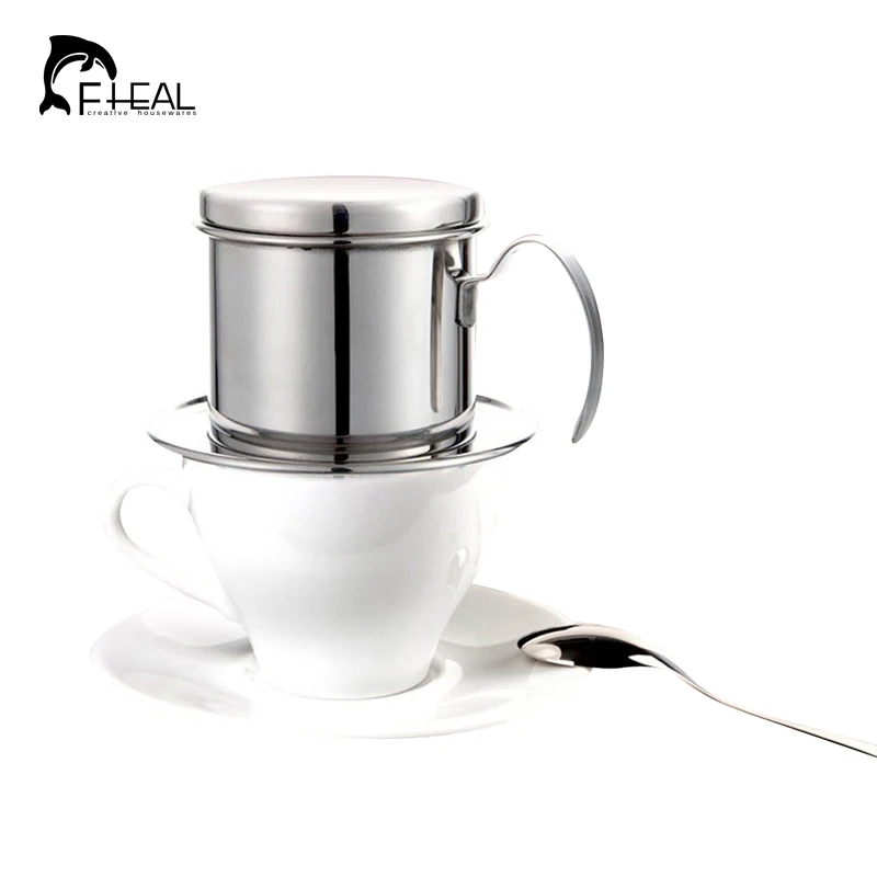 FHEAL Вьетнам Кофе кувшин Нержавеющая сталь металла кружка вьетнамский Капельного