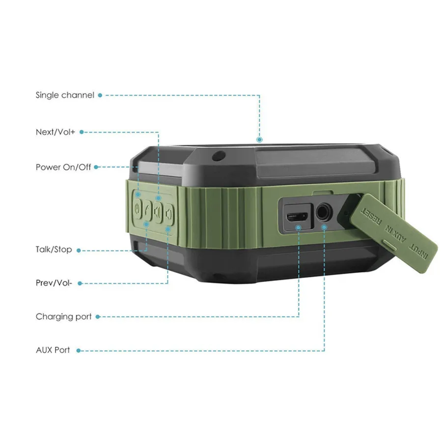 Новое поступление распродажа! Crdc 4.0 Bluetooth Динамик сабвуфер с CSR чип Мощный IP65