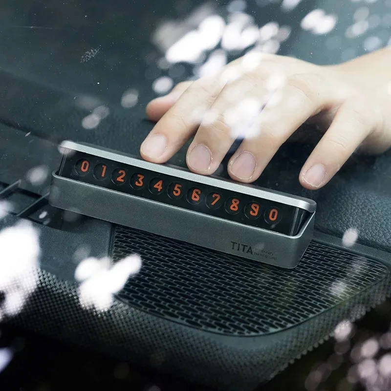

Car Temporary Parking Card Drawer Plate Style Car-styling Easy Hidden Mobile Phone Number Card Rocker Switch Car Sticker Replace