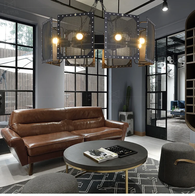 

LOFT retro industrial wind clothing store decoration chandelier personality creative guest meal hall private tea shop